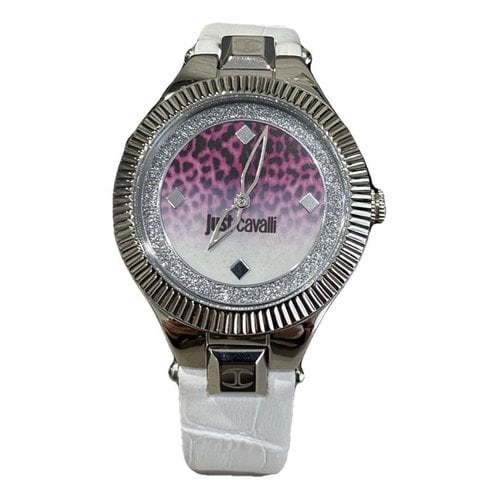 Pre-owned Just Cavalli Watch In White