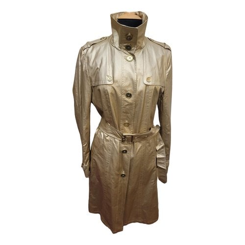 Pre-owned Burberry Trench Coat In Gold