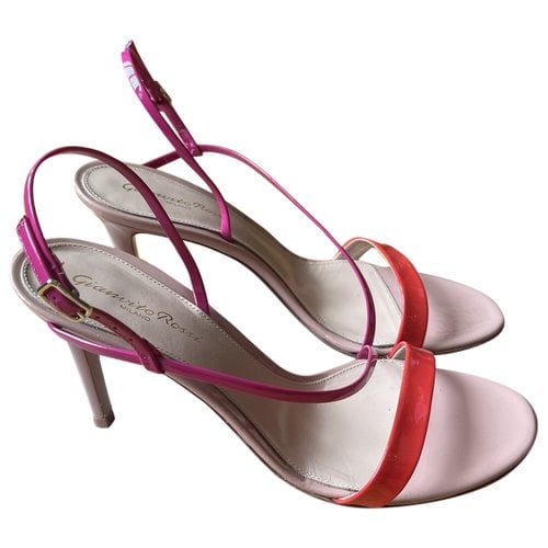 Pre-owned Gianvito Rossi Leather Sandals In Pink