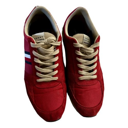 Pre-owned Tommy Hilfiger Low Trainers In Red