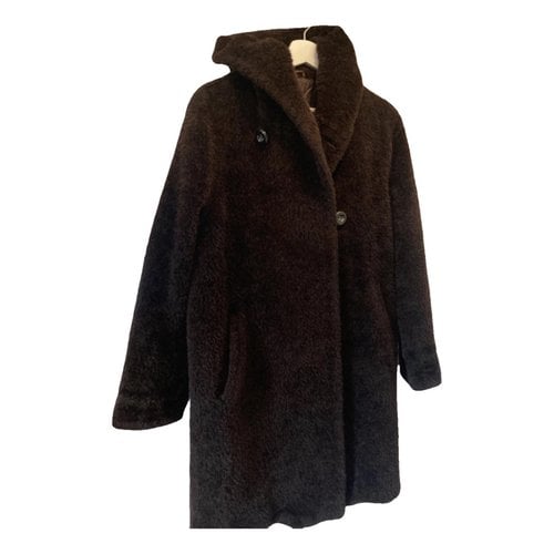Pre-owned Max Mara Wool Coat In Brown
