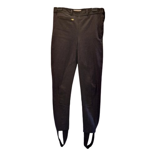 Pre-owned Tory Burch Trousers In Black