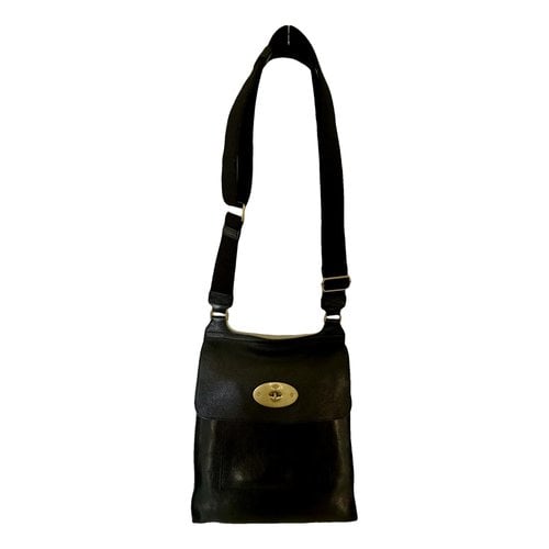 Pre-owned Mulberry Antony Leather Crossbody Bag In Black
