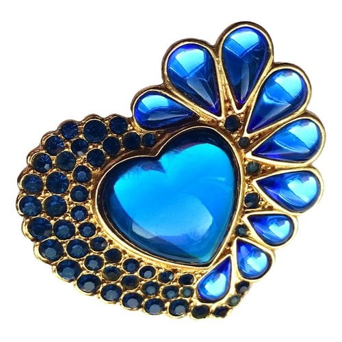 Pre-owned Saint Laurent Pin & Brooche In Blue