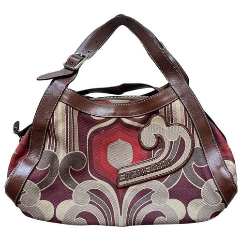 Pre-owned Miu Miu Cloth Handbag In Multicolour
