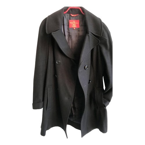 Pre-owned Vivienne Westwood Red Label Wool Coat In Black