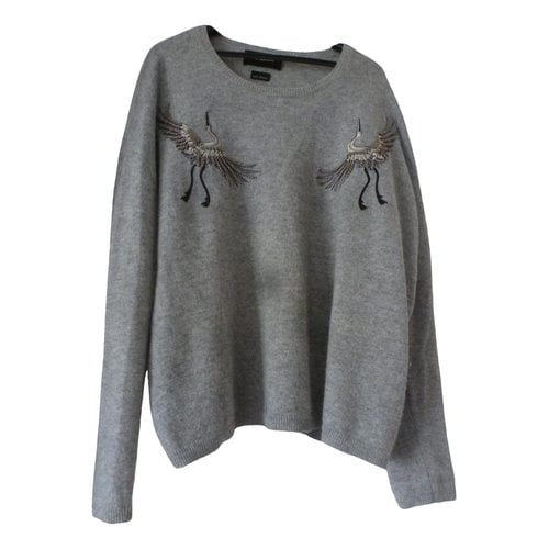 Pre-owned The Kooples Cashmere Jumper In Grey