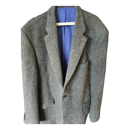 Pre-owned Harris Tweed Wool Vest In Blue