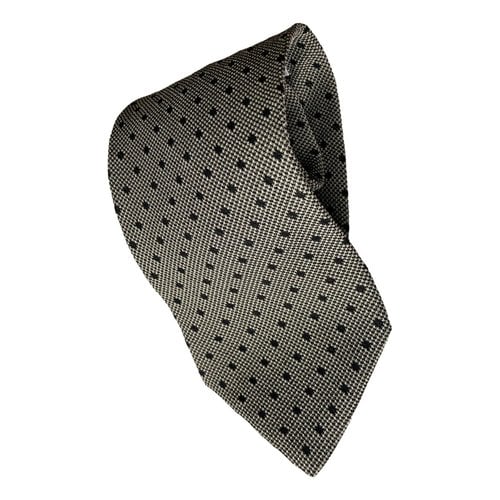 Pre-owned Giorgio Armani Tie In Grey