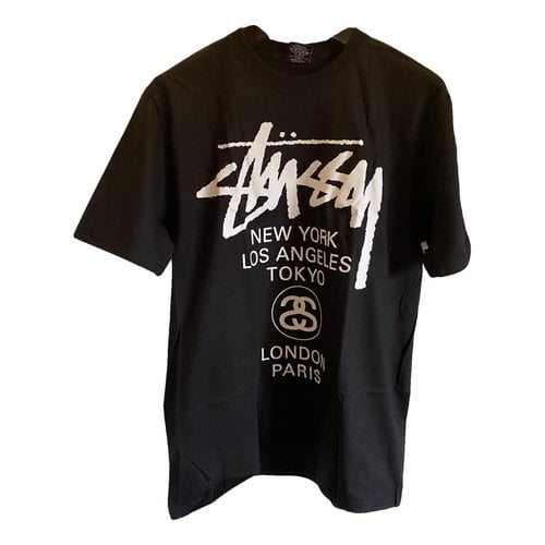Pre-owned Stussy T-shirt In Black