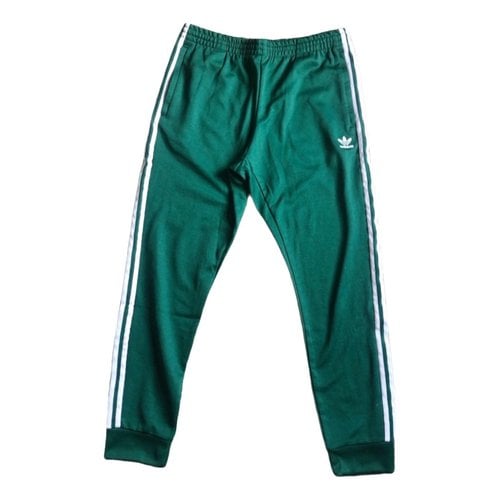 Pre-owned Adidas Originals Trousers In Green