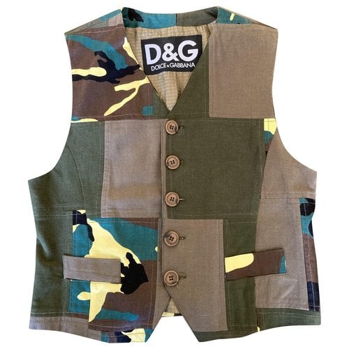 Pre-owned D&g Vest In Green