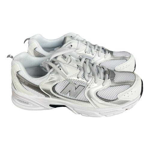 Pre-owned New Balance 530 Vegan Leather Trainers In White