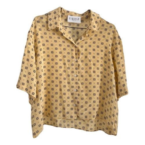 Pre-owned Claudie Pierlot Blouse In Yellow