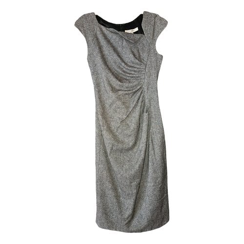 Pre-owned Lk Bennett Wool Mid-length Dress In Grey