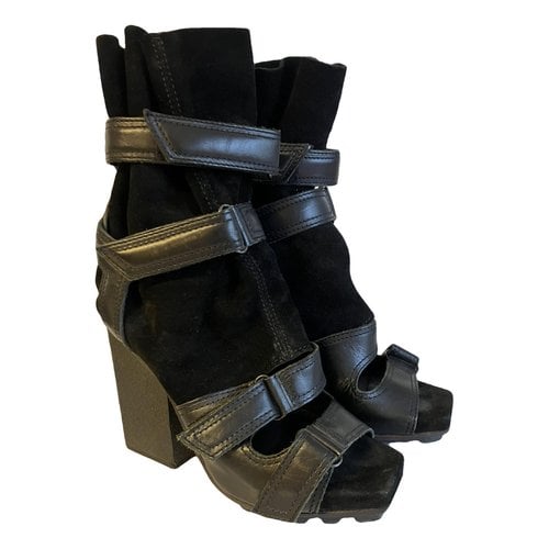 Pre-owned Acne Studios Leather Heels In Black