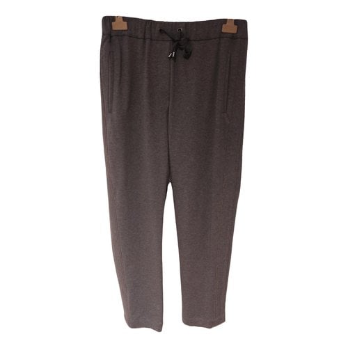 Pre-owned Brunello Cucinelli Trousers In Grey