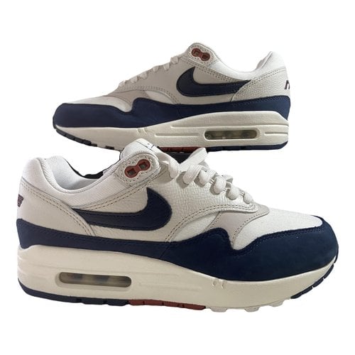 Pre-owned Nike Air Max 1 Cloth Trainers In Blue
