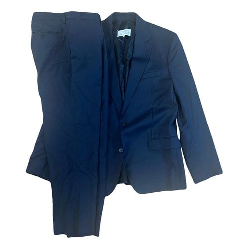 Pre-owned Maison Margiela Wool Suit In Blue