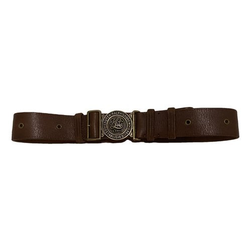 Pre-owned Lauren Ralph Lauren Leather Belt In Brown