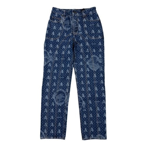 Pre-owned Ahluwalia Trousers In Blue