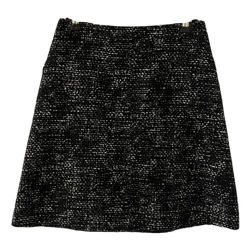 Pre-owned Paule Ka Wool Mini Skirt In Black