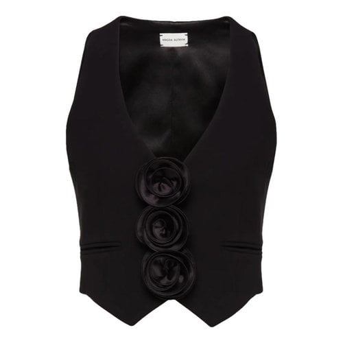 Pre-owned Magda Butrym Wool Vest In Black