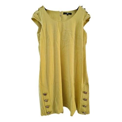 Pre-owned Elisabetta Franchi Mini Dress In Yellow