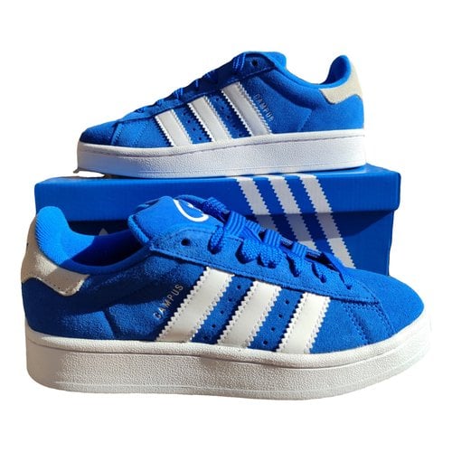 Pre-owned Adidas Originals Cloth Trainers In Blue