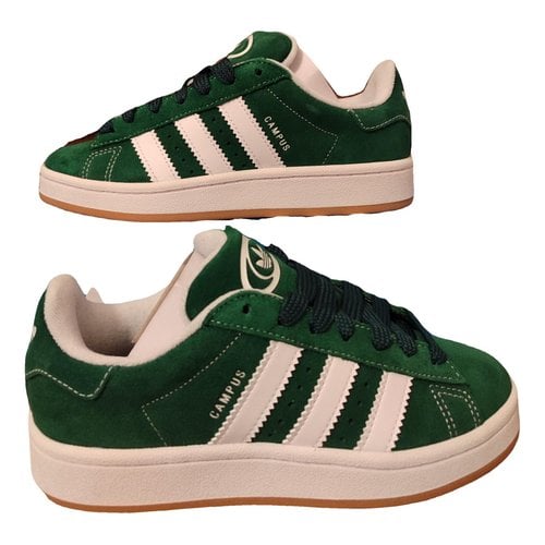Pre-owned Adidas Originals Cloth Trainers In Green