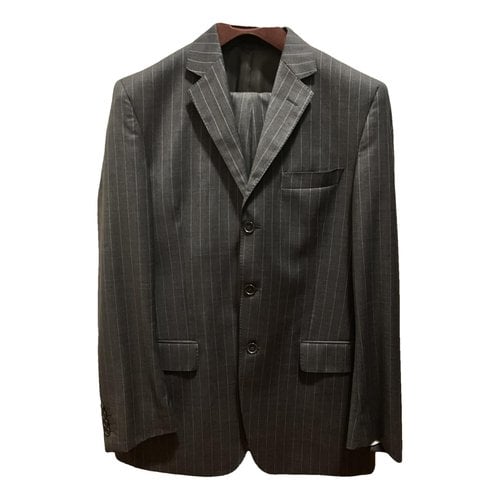 Pre-owned Calvin Klein Wool Suit In Grey