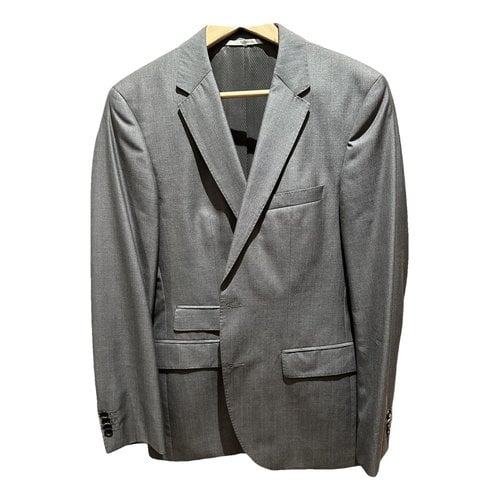 Pre-owned Hugo Boss Silk Jacket In Grey