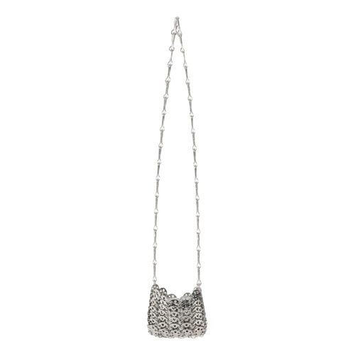 Pre-owned Paco Rabanne Leather Handbag In Silver