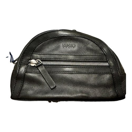 Pre-owned Kenzo Leather Purse In Black