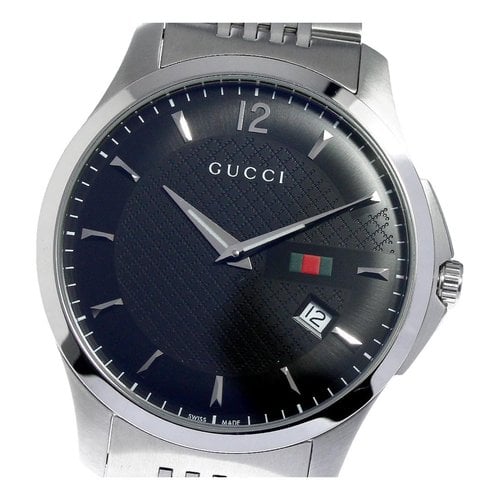 Pre-owned Gucci Watch In Grey