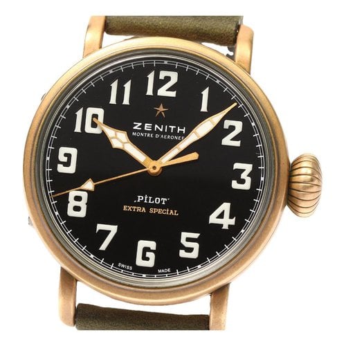Pre-owned Zenith Watch In Black