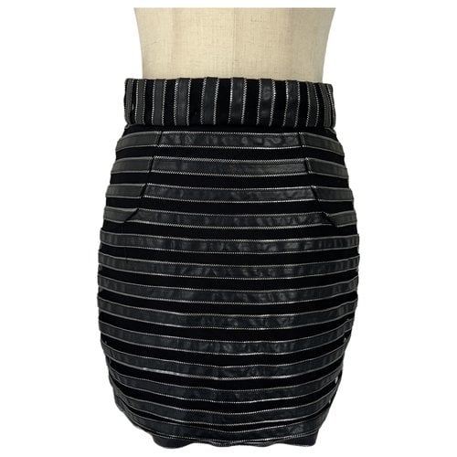 Pre-owned Zhivago Mini Skirt In Black