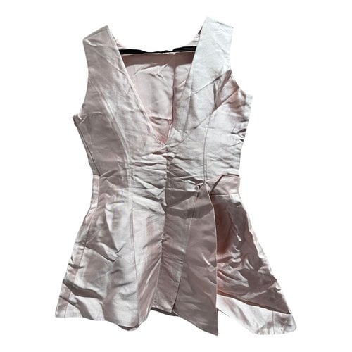 Pre-owned Dior Silk Vest In Pink