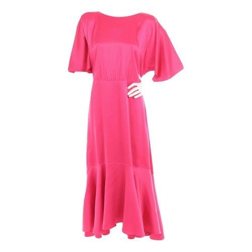 Pre-owned Hugo Boss Mid-length Dress In Pink
