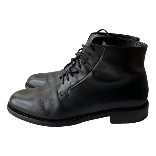 Pre-owned Celine Leather Boots In Black