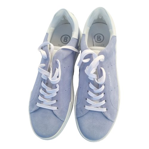 Pre-owned Bogner Leather Trainers In Blue