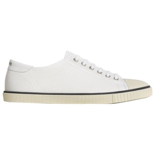 Pre-owned Celine Cloth Trainers In White