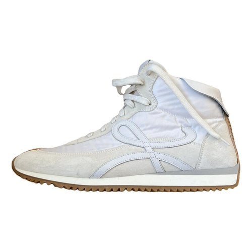 Pre-owned Loewe Cloth High Trainers In Other