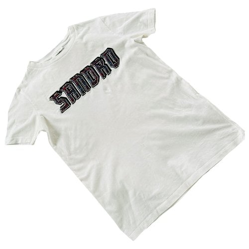 Pre-owned Sandro T-shirt In White