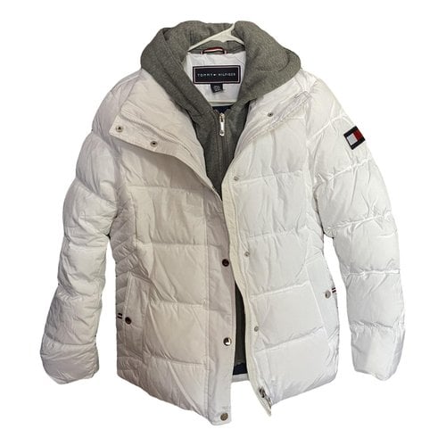 Pre-owned Tommy Hilfiger Puffer In White