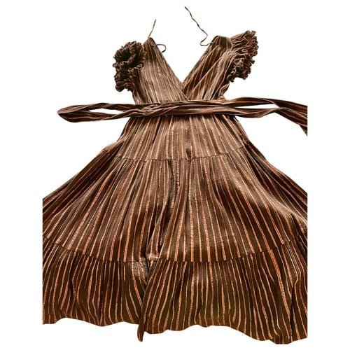 Pre-owned Ulla Johnson Maxi Dress In Brown