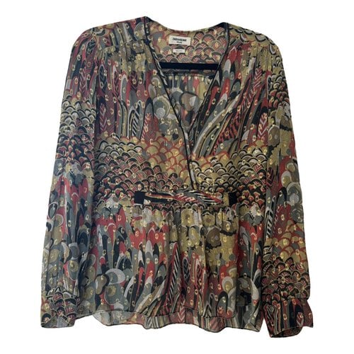 Pre-owned Zadig & Voltaire Silk Blouse In Multicolour
