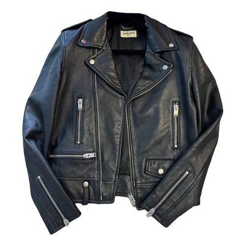 Pre-owned Saint Laurent Leather Jacket In Black