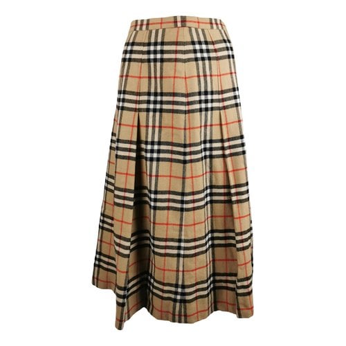 Pre-owned Burberry Wool Mid-length Skirt In Other