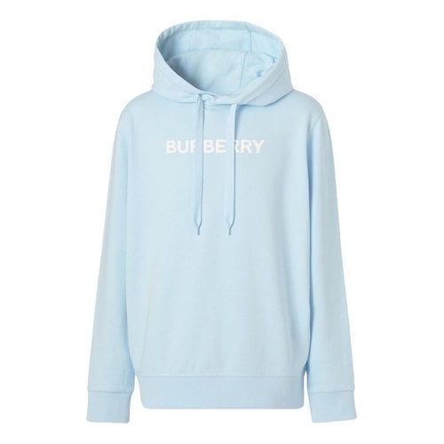 Pre-owned Burberry Sweatshirt In Turquoise